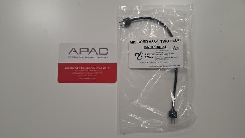 Cord Assy, MIC, Two Plug, SHLD 9"
