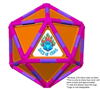 Full Dice - Cornhole (Lawn and Beach Edition)-DeepPink-Purple-DarkOrange