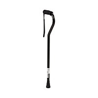 McKesson Offset Cane, Black, Aluminum, Adjustable 30 to 39 Inch Height