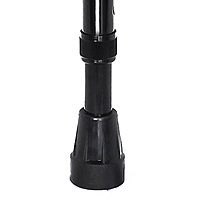 McKesson Offset Cane, Black, Steel, Adjustable 29-3/4 to 37-3/4 Inch Height