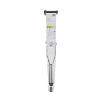 McKesson Underarm Crutches, Adult, 5 Ft 2 In to 5 Ft 10 In User Height, Aluminum Frame, 350 lb Capacity, Pair 