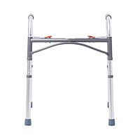 McKesson Dual Release Folding Walker, Adjustable Height 25 to 32 Inch, Aluminum Frame, 350 lb Capacity