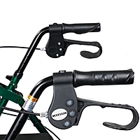 McKesson 4 Wheel Rollator, Green, Folding Aluminum Frame, Adjustable Height, 300 lb Capacity, (EA/1)