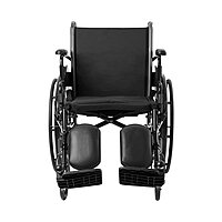 McKesson Lightweight Wheelchair, 18 Inch Seat, Dual Axle, Desk Length Arms, Swing-Away Elevating Legrests, 300 lb Capacity, (EA/1)