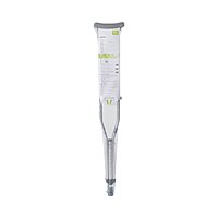 McKesson Underarm Crutches, Adult, 5 Foot 2 Inch to 5 Foot 10 Inch User Height, Aluminum Frame, 350 lb Capacity