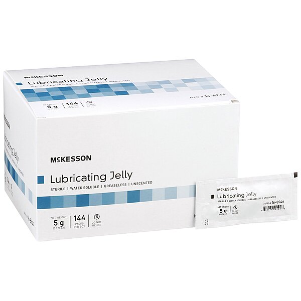 McKesson Sterile Lubricating Jelly – 5 g Individual Packet