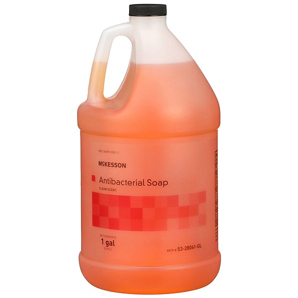 McKesson Antibacterial Liquid Soap, 1 Gallon Pump Bottle, Clean Scent McKesson Antibacterial Liquid Soap, 1 Gallon Pump Bottle, Clean Scent