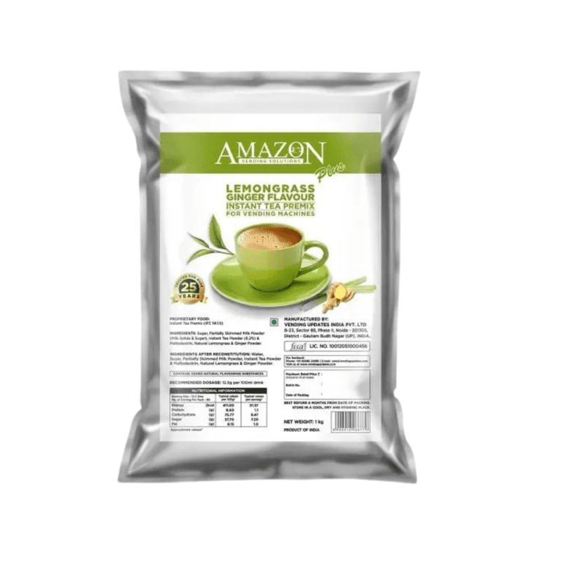 Amazon 3 in 1 Lemongrass Ginger Plus Tea Premix-1kg-Lemongrass Ginger Plus Tea Flavor Amazon 3 in 1 Lemongrass Ginger Plus Tea Premix-1kg-Lemongrass Ginger Plus Tea Flavor