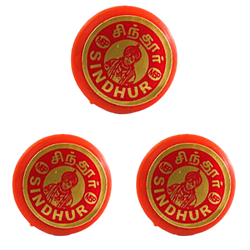 Hanuman Sindhoor/Sinduram (Orange) Pack of 3 Small Tins