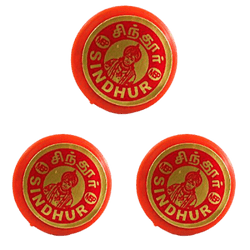 Hanuman Sindhoor/Sinduram (Orange) Pack of 3 Small Tins