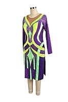 Terrific Purple Latin Dress