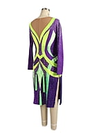 Terrific Purple Latin Dress