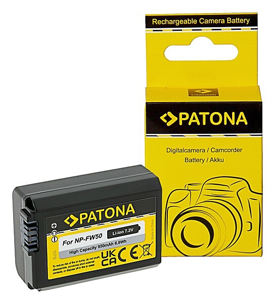 PATONA Premium Battery for Sony NP-FW50 NEX.3 NEX.3C NEX.5 NEX.5A RX1R III DSC-RX1RM3