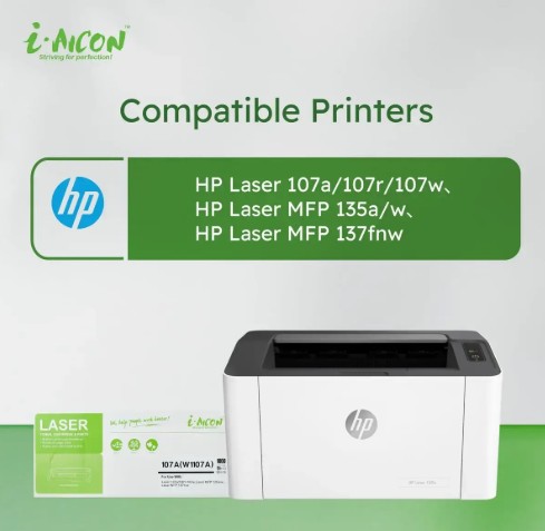 AICON BLACK TONER C-W1107A (107A)