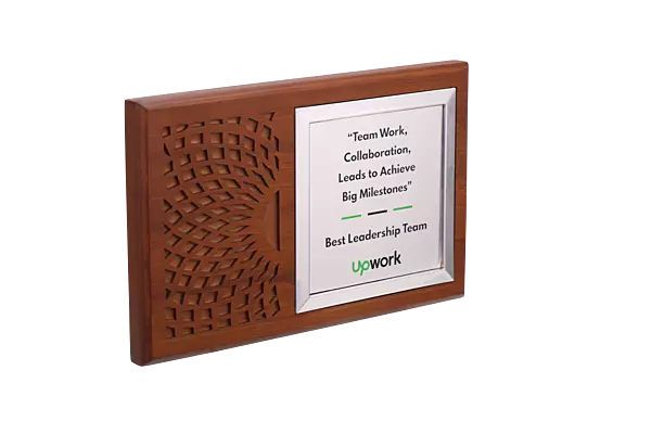 UPWORK  2 IN 1 CUSTOM CUTOUT TROPHY