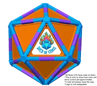 Full Dice - Cornhole (Lawn and Beach Edition)-Teal-Purple-DarkOrange