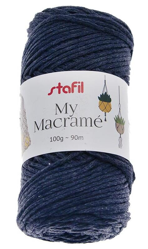 Macramé Cordino in Cotone Naturale per Borse Uncinetto Colore Arancio