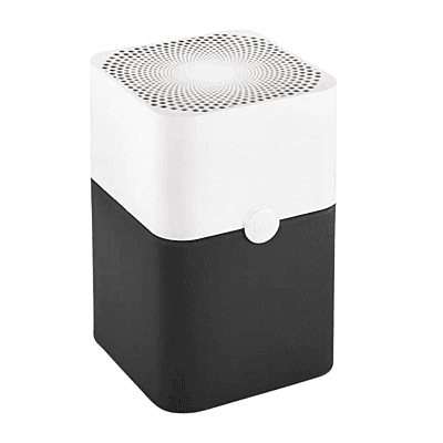 A person easily changing the washable fabric pre-filter on the Blueair Pure 211 air purifier.