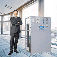 The Aquaguard RO Plant 250 LPH supplying pure water to a large office canteen in Gurgaon. The Aquaguard RO Plant 250 LPH supplying pure water to a large office canteen in Gurgaon.