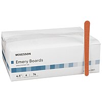 McKesson® Emery Board Terra Cotta Nail Files 4.5 Inch, 6 per Pack