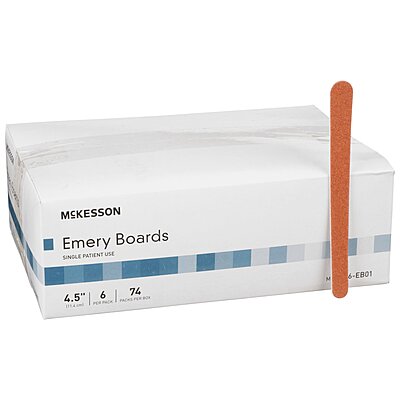 McKesson® Emery Board Terra Cotta Nail Files 4.5 Inch, 6 per Pack