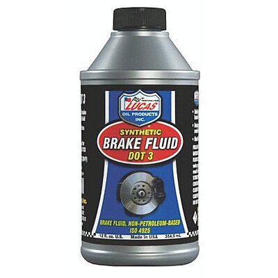 Lucas Oil Synthetic Brake Fluid Dot 3 (12Fl Oz)