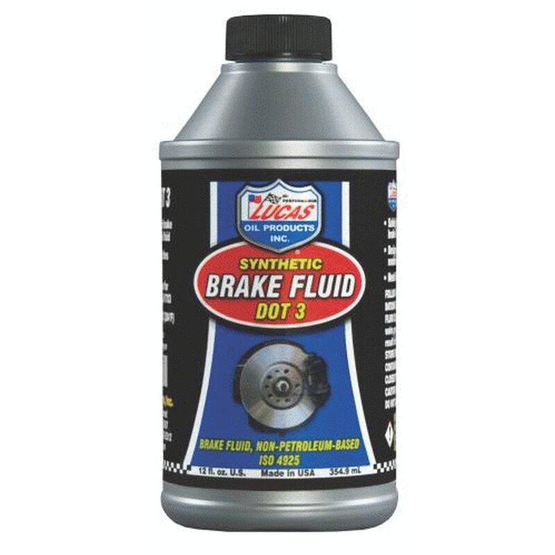 Lucas Oil Synthetic Brake Fluid Dot 3 (12Fl Oz)