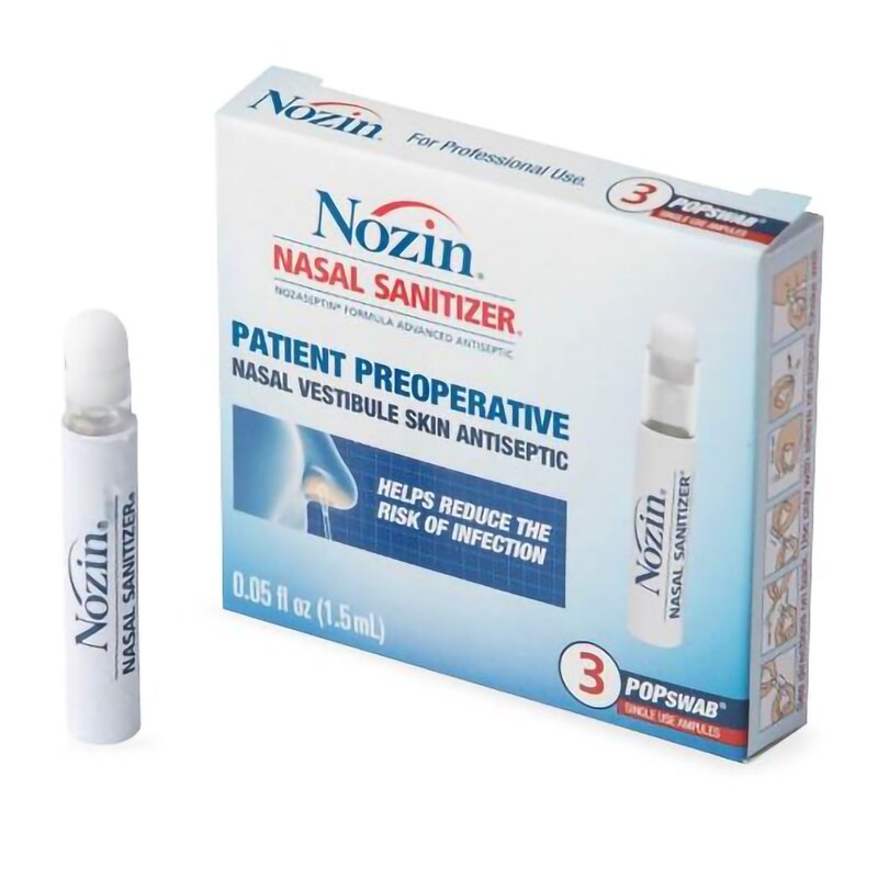 NOZIN® Nasal Sanitizer® POPswab® Preoperative Nasal Swab – 1.5 mL Ampule