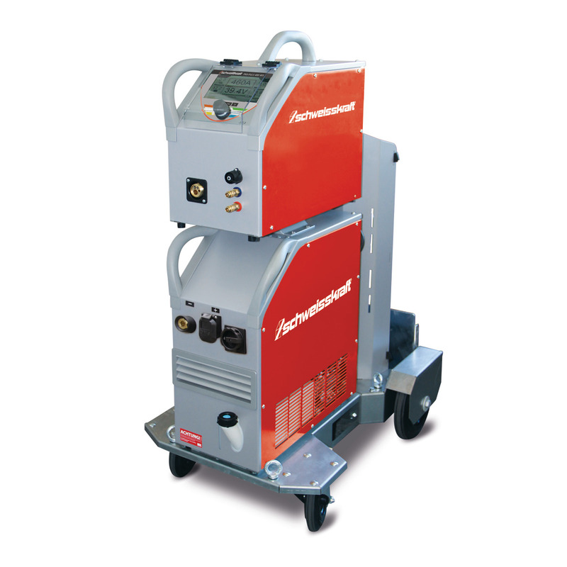 SCHWEISSKRAFT PRO-PULS 400 WS (Profi trolley, control panel on top) – Mig/Mag Impulse Welder