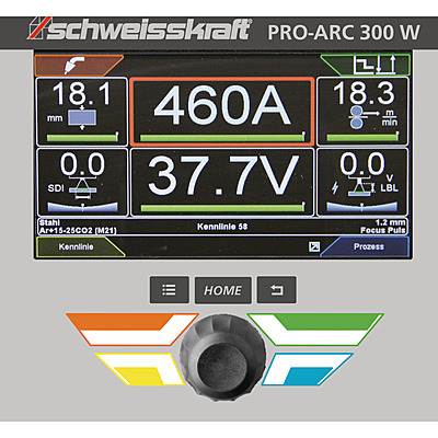 SCHWEISSKRAFT PRO-PULS 400 WS (Profi trolley, control panel on top) – Mig/Mag Impulse Welder