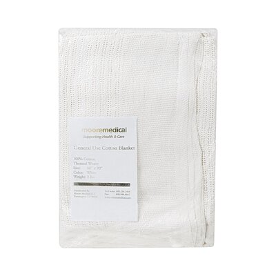 McKesson Cotton Thermal Blanket 66x90 in, 2 lb (WBS1001Q)