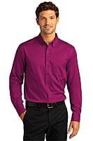 W808 CAMISA CABALLERO ML PORT AUTHORITY SUPERPRO REACT