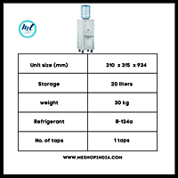 Stainless steel Usha SS2020BG cooler for bottled water. Stainless steel Usha SS2020BG cooler for bottled water.
