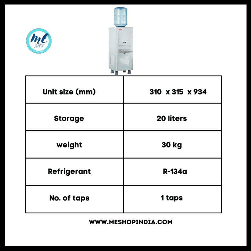 sha water cooler SS2020BG-20 liter storage price with bubble top