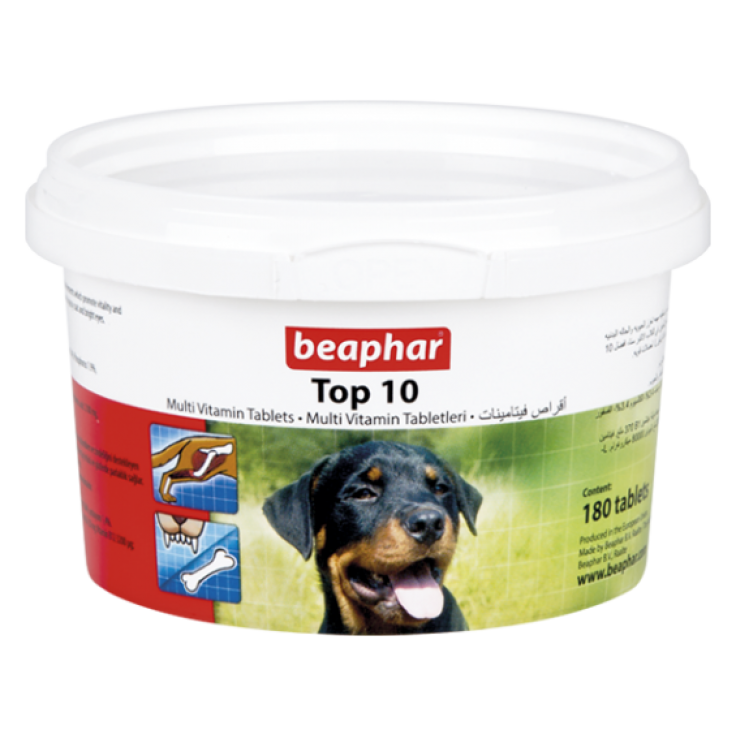 BEAPHAR TOP 10 DOG MULTI-VITAMINS 180 TAB BEAPHAR TOP 10 DOG MULTI-VITAMINS 180 TAB