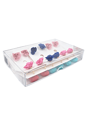 ARETE DE FLOR DE TELA