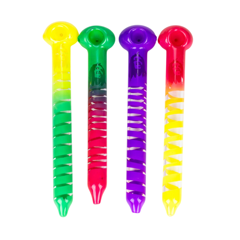 Glass Pipe 10" Long Hand Pipe