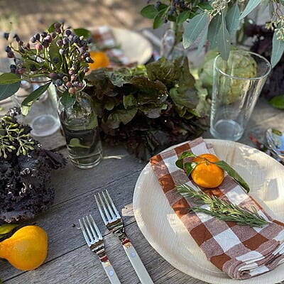 Nature 10inchs Round Deep Disposable Palm Leaf Plates - 25 Pack - Small Dinnerware Set - Eco-Friendly, Biodegradable & Compostable - Ideal for Weddings, Parties, Home Use, Events