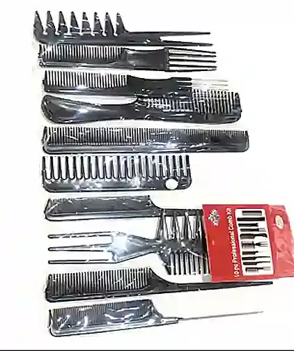 10 Piece Professional Hair Comb Set-
