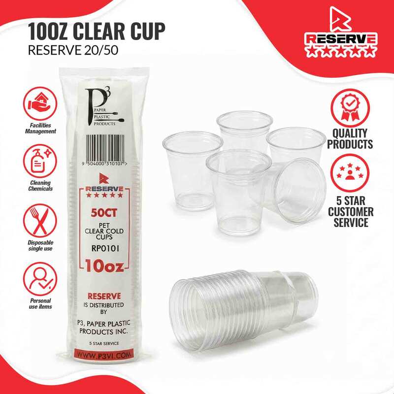 10oz Clear Cup Reserve 20/50