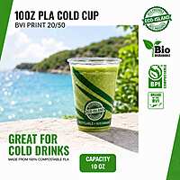 10oz Eco-Island Cold Cups BVI Print 20/50