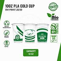 10oz Eco-Island Cold Cups BVI Print 20/50