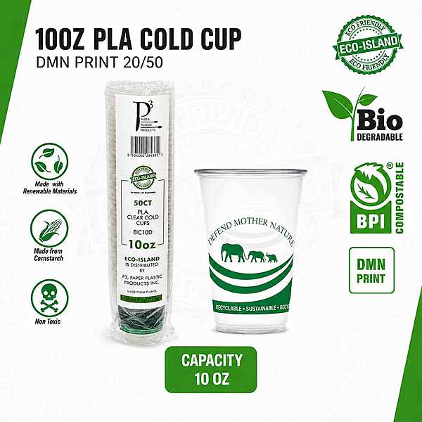 10oz Eco-Island Cups DMN 20/50