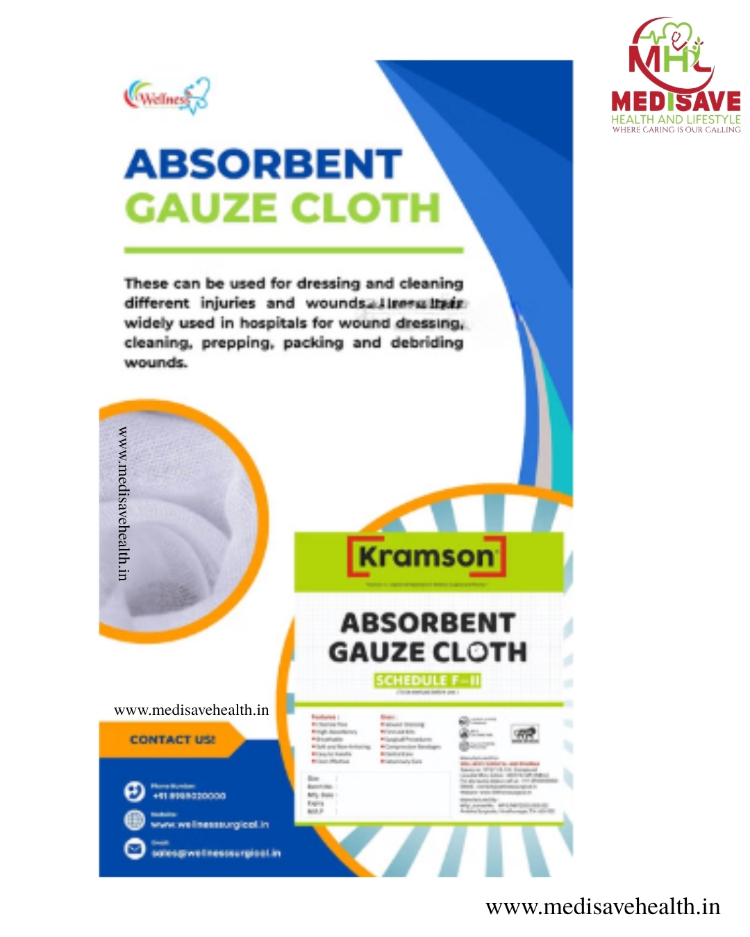 GAUZE CLOTH(33 TPI )- WELLNESS