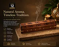 11" Wood Incense Box