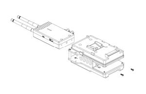 Teradek Bolt Dual Battery Plate Mount 14.4V - Bolt 300/600/2000 TX / V-Mount