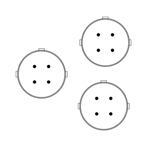 Teradek RT Latitude MDR - Dual Motor Cable (Motor Break-out cable) (14in/35cm)