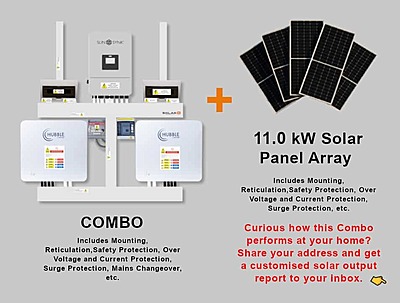 8.0 kW SUNSYNK Hybrid - HUBBLE Combo, c/w 2x 10.0 kWh Lithium Batteries