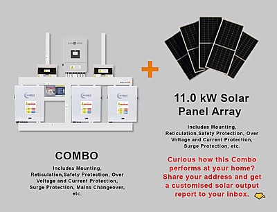 8.0 kW SUNSYNK Hybrid - HUBBLE Combo, c/w 3x 5.5 kWh Lithium Batteries