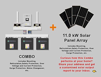 8.0 kW SUNSYNK Hybrid - PYLONTECH Combo, c/w 3x 4.8 kWh Lithium Batteries